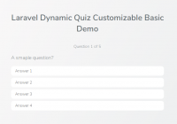 Laravel Dynamic Quiz Demo image