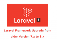 Laravel Framework upgrade from older version 7.x to 8.x